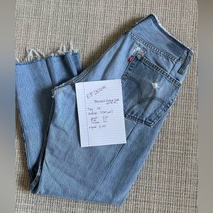 EB DENIM - Bandless Straight Leg Crop Vintage Levi's